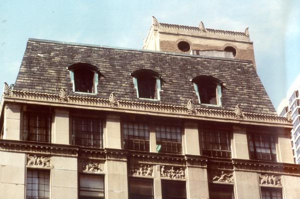 Mansard roof (detail), photo by CCL, 2003