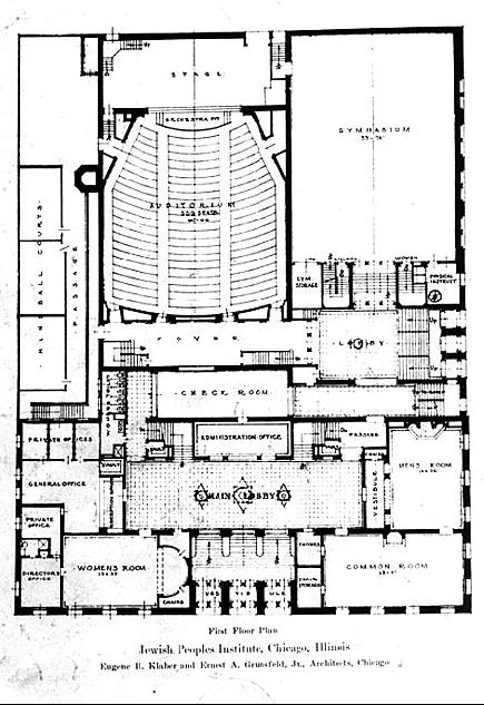 First floor plan, 1928